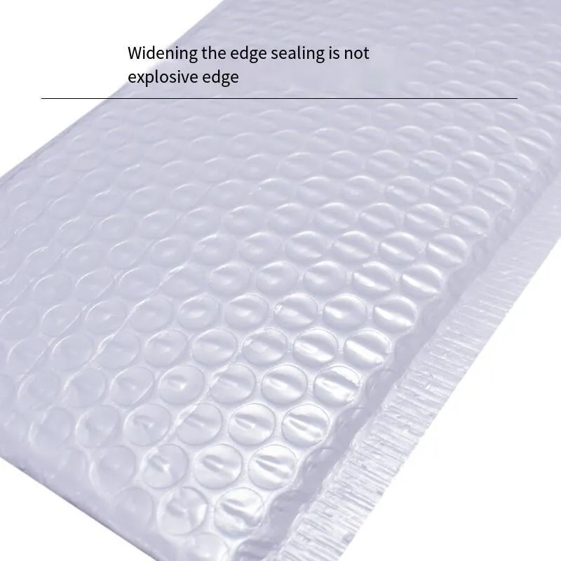100 Pieces White Matte Film Bubble Bag Pearl Film Envelope Express Bag Waterproof Bag Envelope Bag 29 * 36   4cm