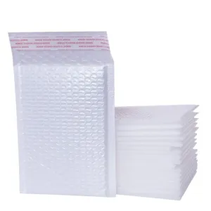 100 Pieces White Matte Film Bubble Bag Pearl Film Envelope Express Bag Waterproof Bag Envelope Bag 29 * 36   4cm