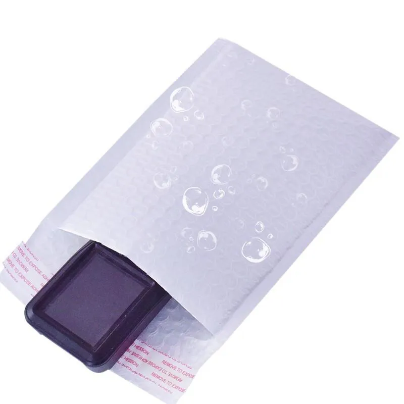 100 Pieces White Matte Film Bubble Bag Pearl Film Envelope Express Bag Waterproof Bag Envelope Bag 29 * 36   4cm