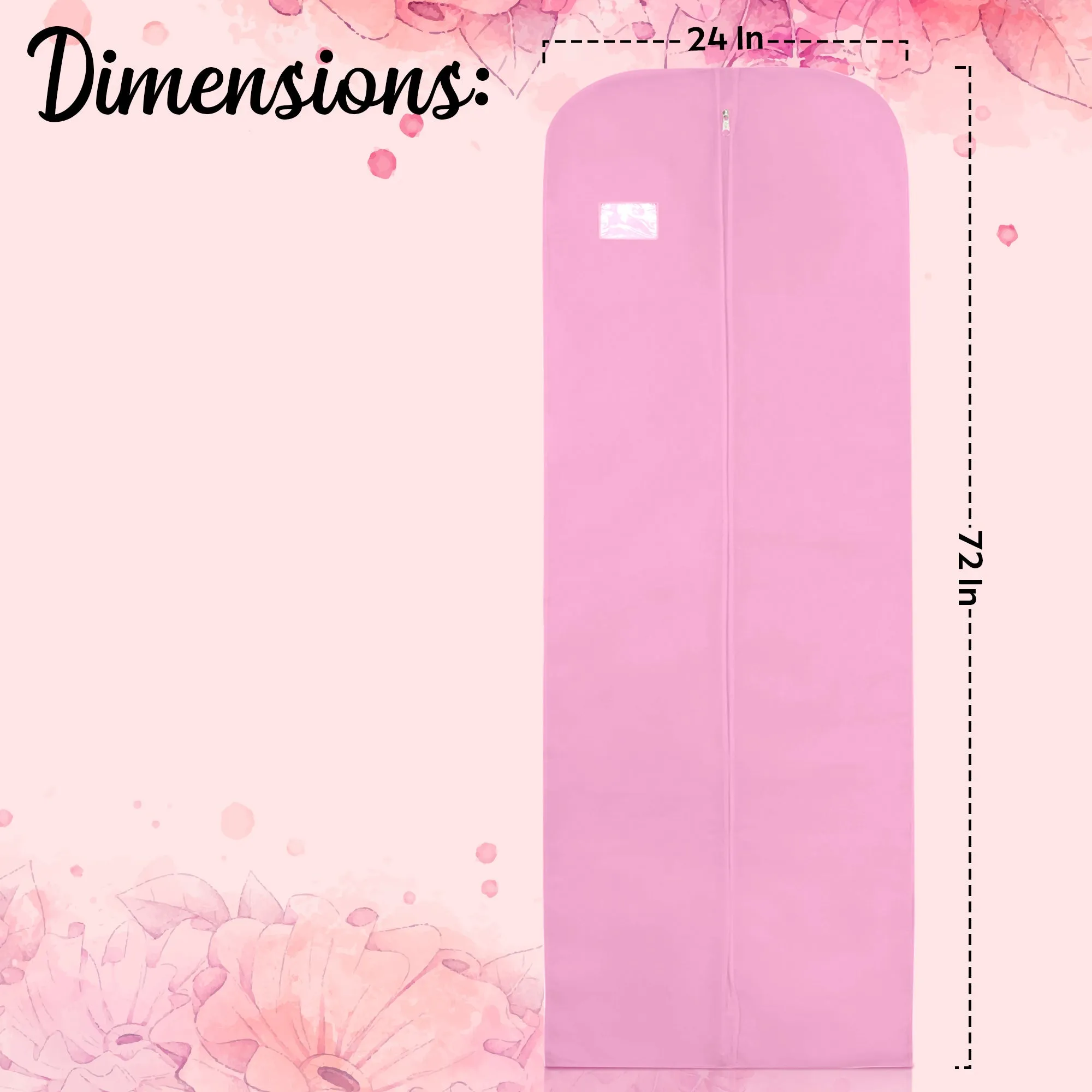 72" Long Evening Dress Cover Bags