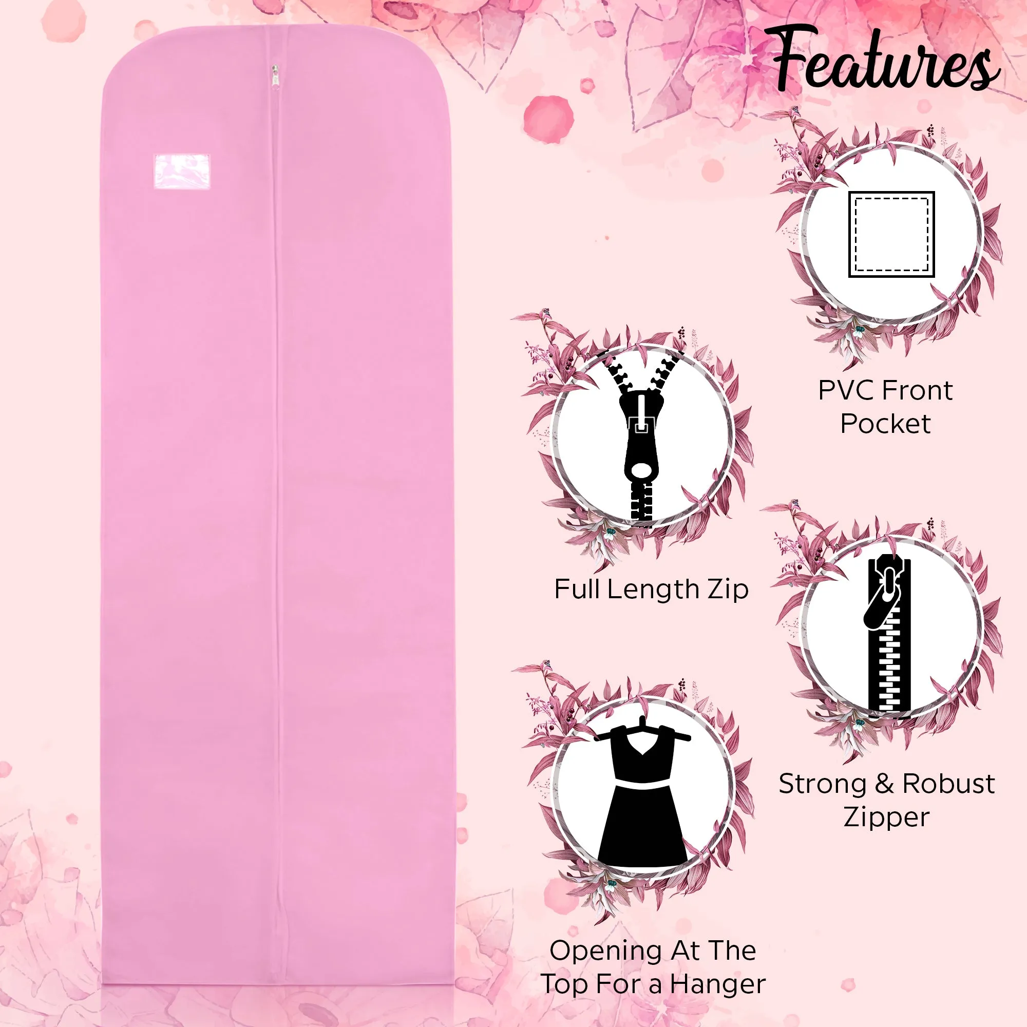 72" Long Evening Dress Cover Bags