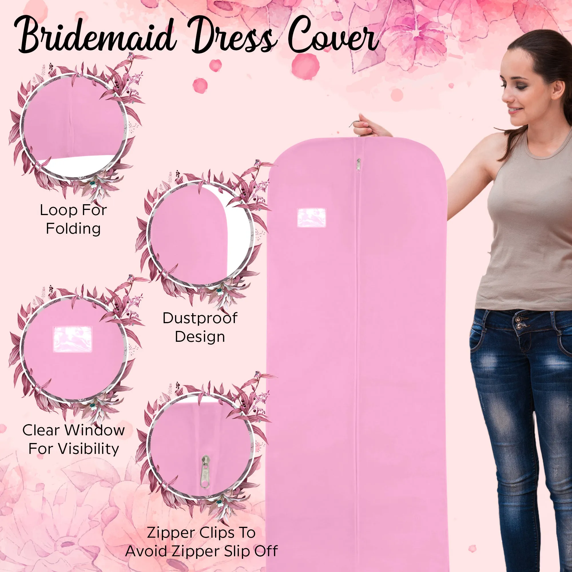 72" Long Evening Dress Cover Bags