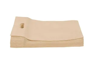 Agrashri Enterprises D Cut cream Cloth Carry Bag (Pack of 50 )