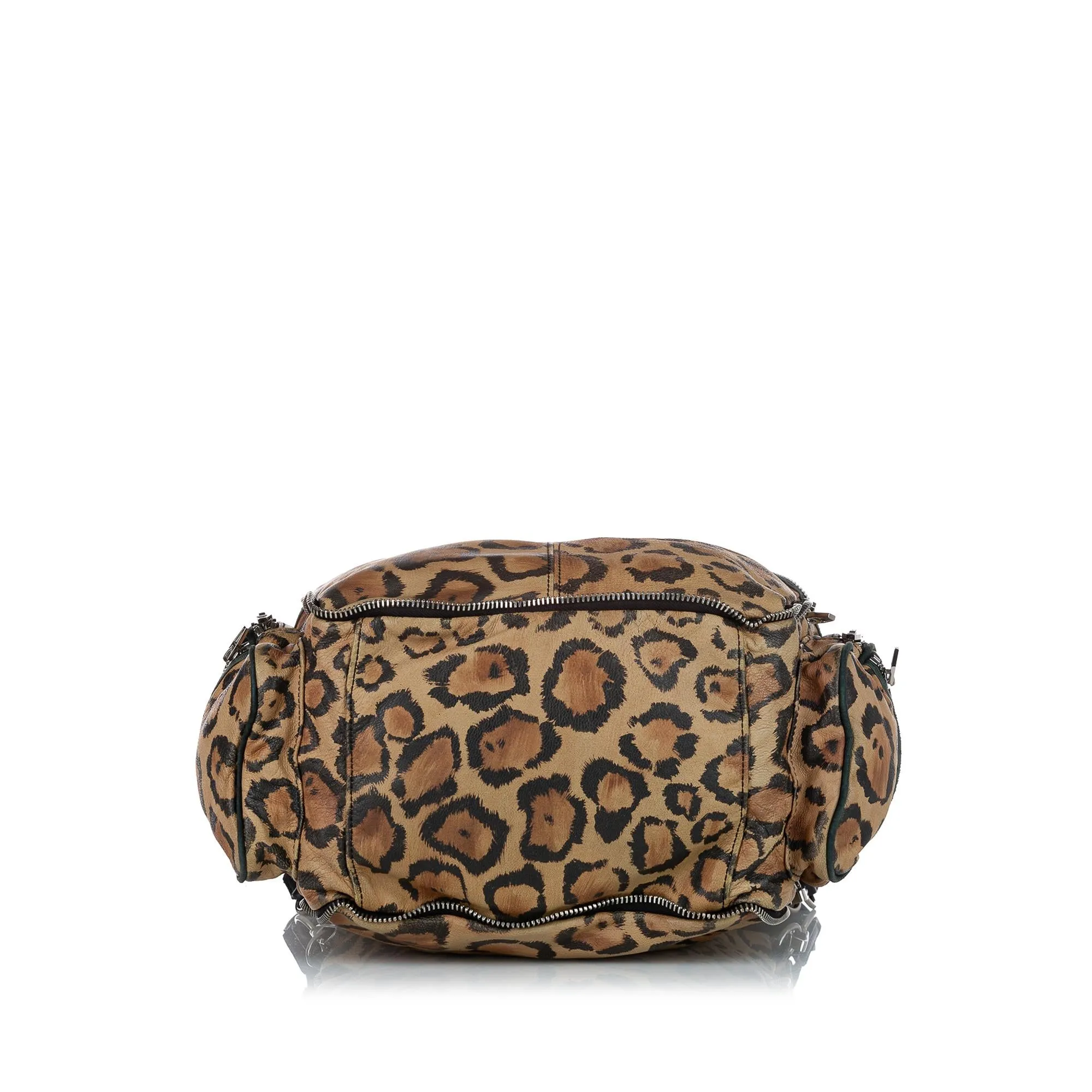 Alexander Wang Leopard Print Leather Shoulder Bag (SHG-24251)