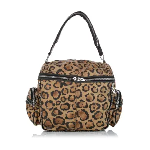 Alexander Wang Leopard Print Leather Shoulder Bag (SHG-24251)