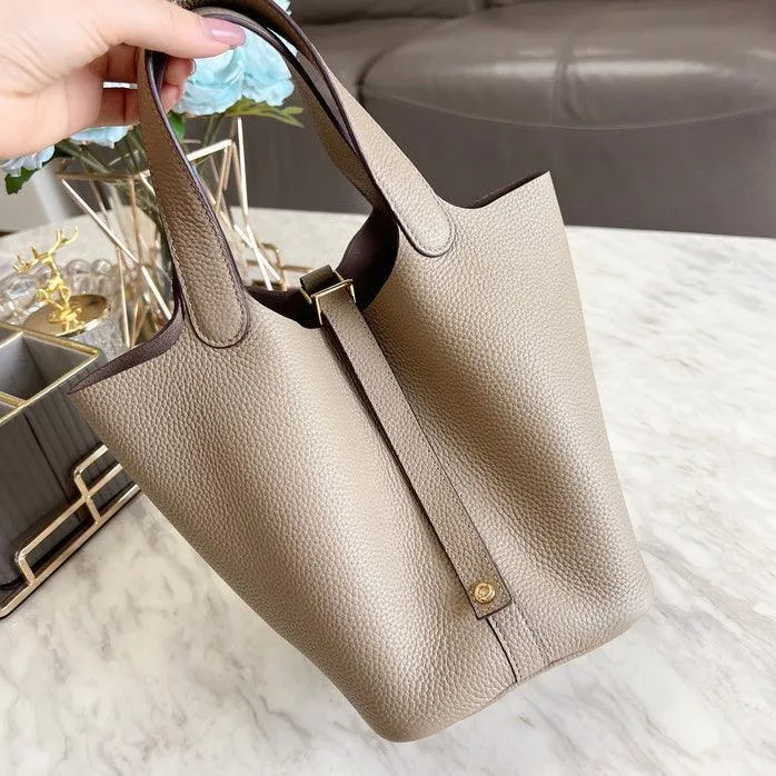 Alexel Genuine Leather handbag Women Leather Bucket Bag, Top Handle Purse, Luxury Bag, Designer Bag, Gift for Her