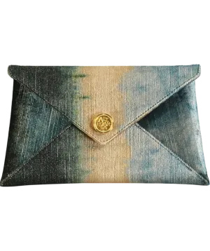 Altuzarra Blue X Kravet Couture Envelope Clutch Bag One Size