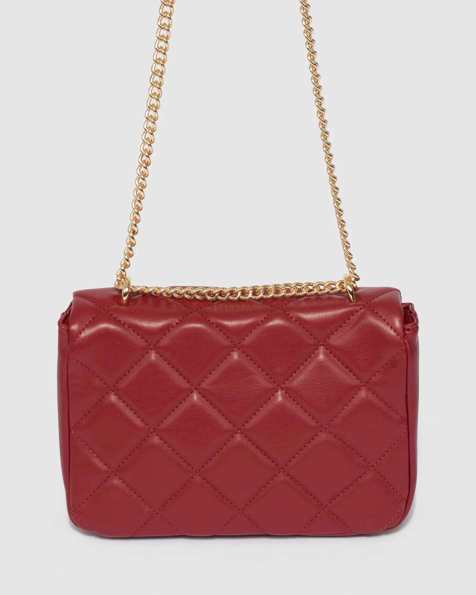 Amillia Studed Red Crossbody Bag