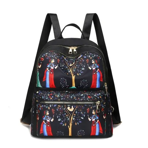 Animal Prints Oxford Backpacks for Women Large Capacity Back Pack