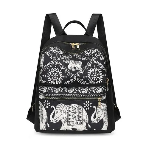 Animal Prints Oxford Backpacks for Women Large Capacity Back Pack