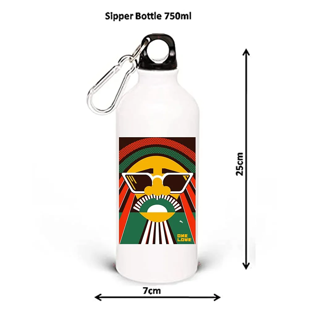 APC-Sipper Bottle, Rege, Glossy finish printing with lock on cap.
