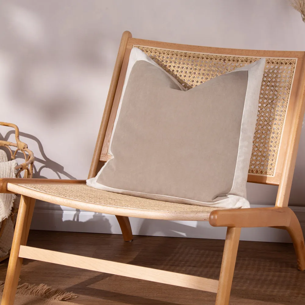 Auden Linen Velvet Cushion Doe