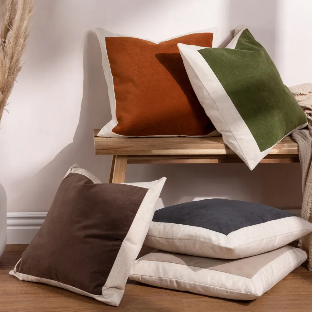 Auden Linen Velvet Cushion Doe