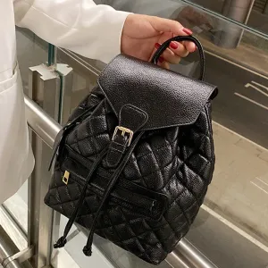 Back to College Fashion Luxury Women Backpack Soft Leather Lady Shoulder Bags Small School Backpacks for Girls Designer Travel Rucksack Purses