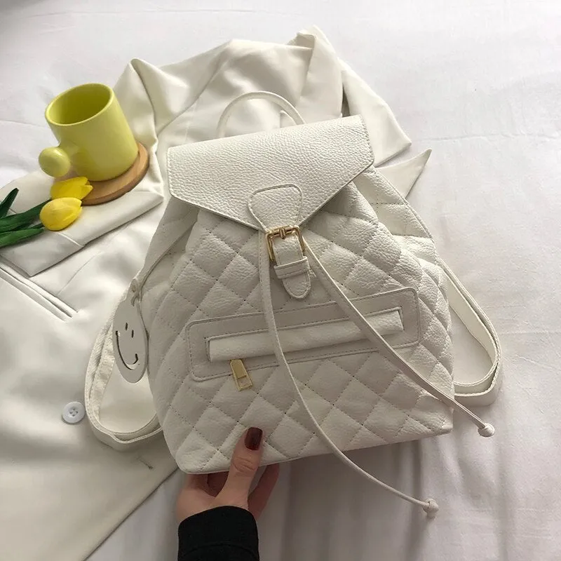 Back to College Fashion Luxury Women Backpack Soft Leather Lady Shoulder Bags Small School Backpacks for Girls Designer Travel Rucksack Purses