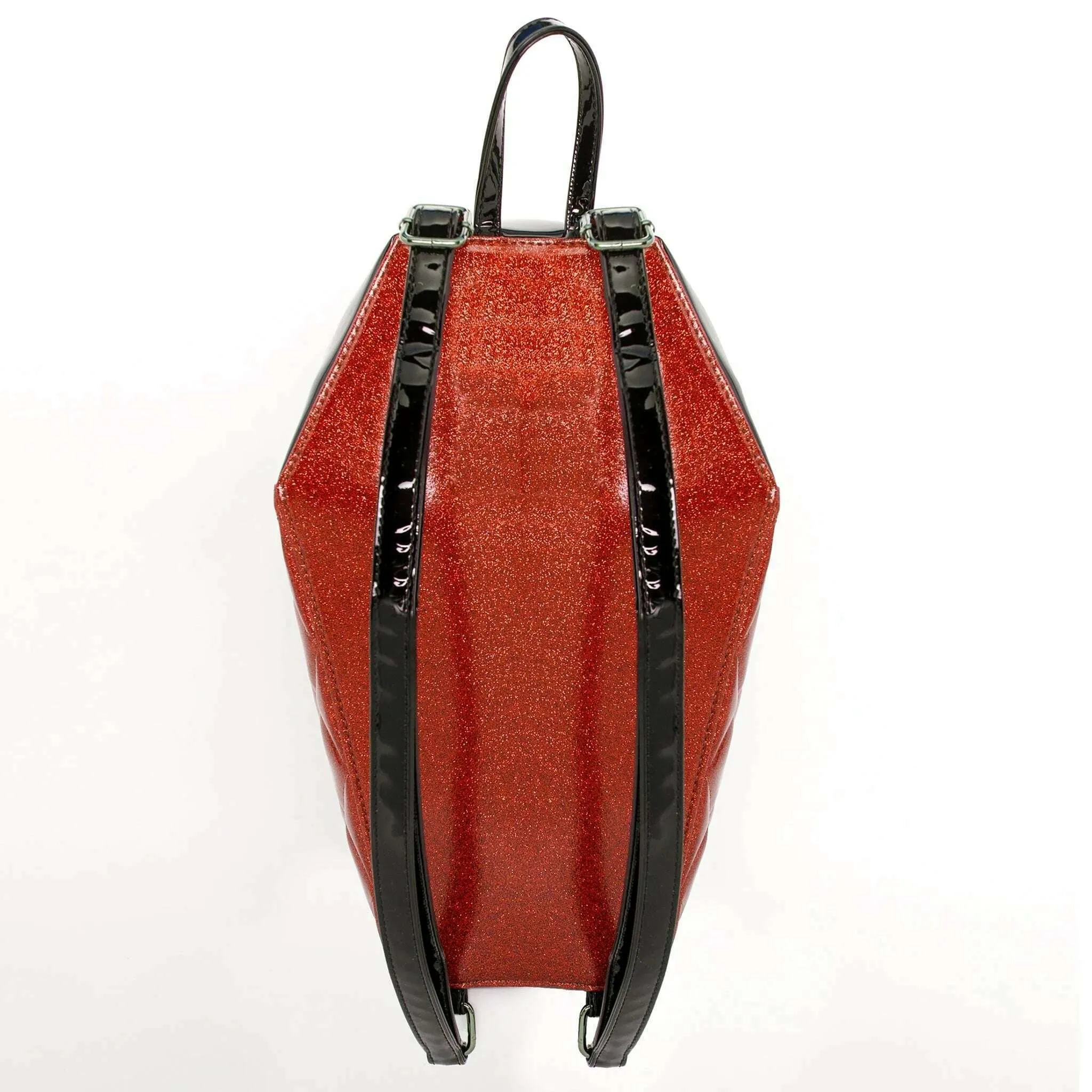 Bat Studded Quilt Coffin Backpack
