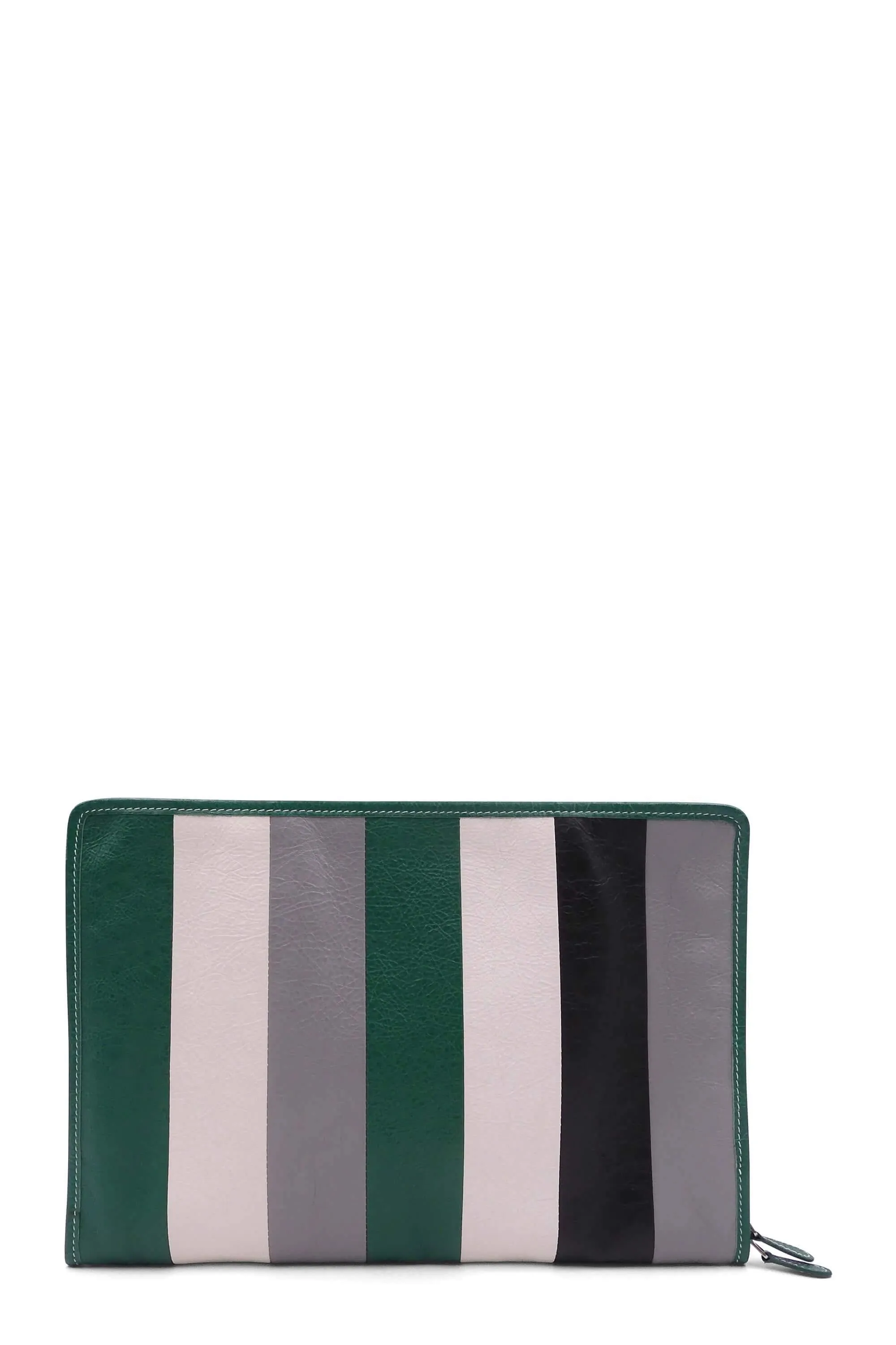 Bazar Striped Pouch Multicolor Green