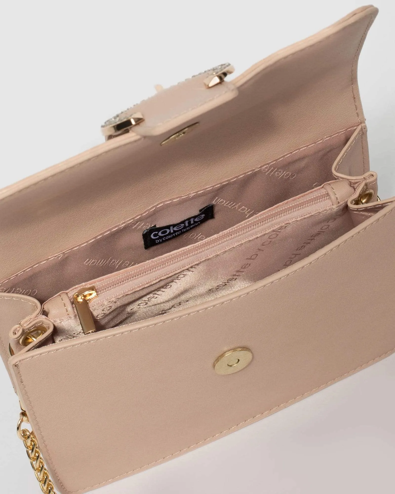 Beige Martha Buckle Bag