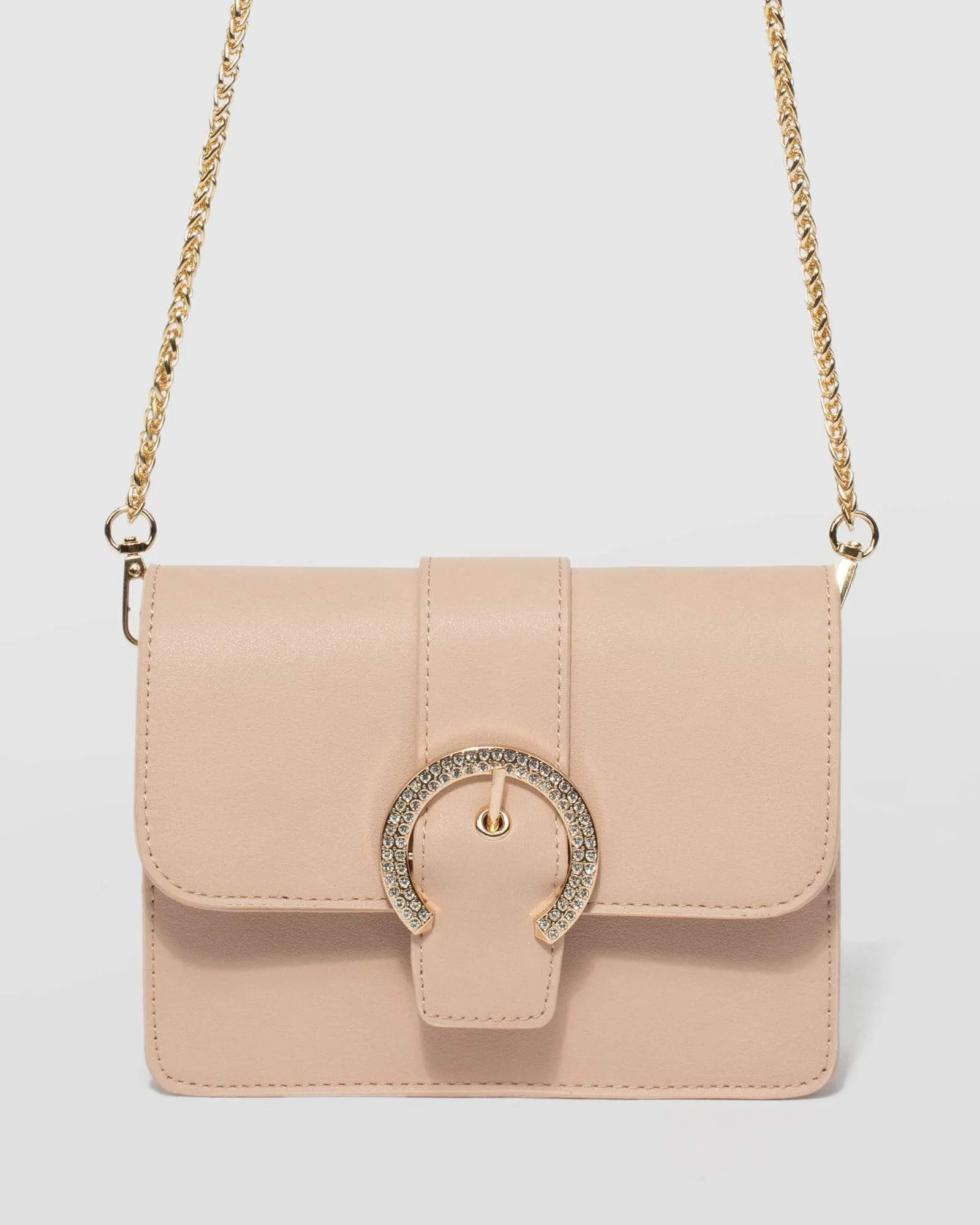 Beige Martha Buckle Bag