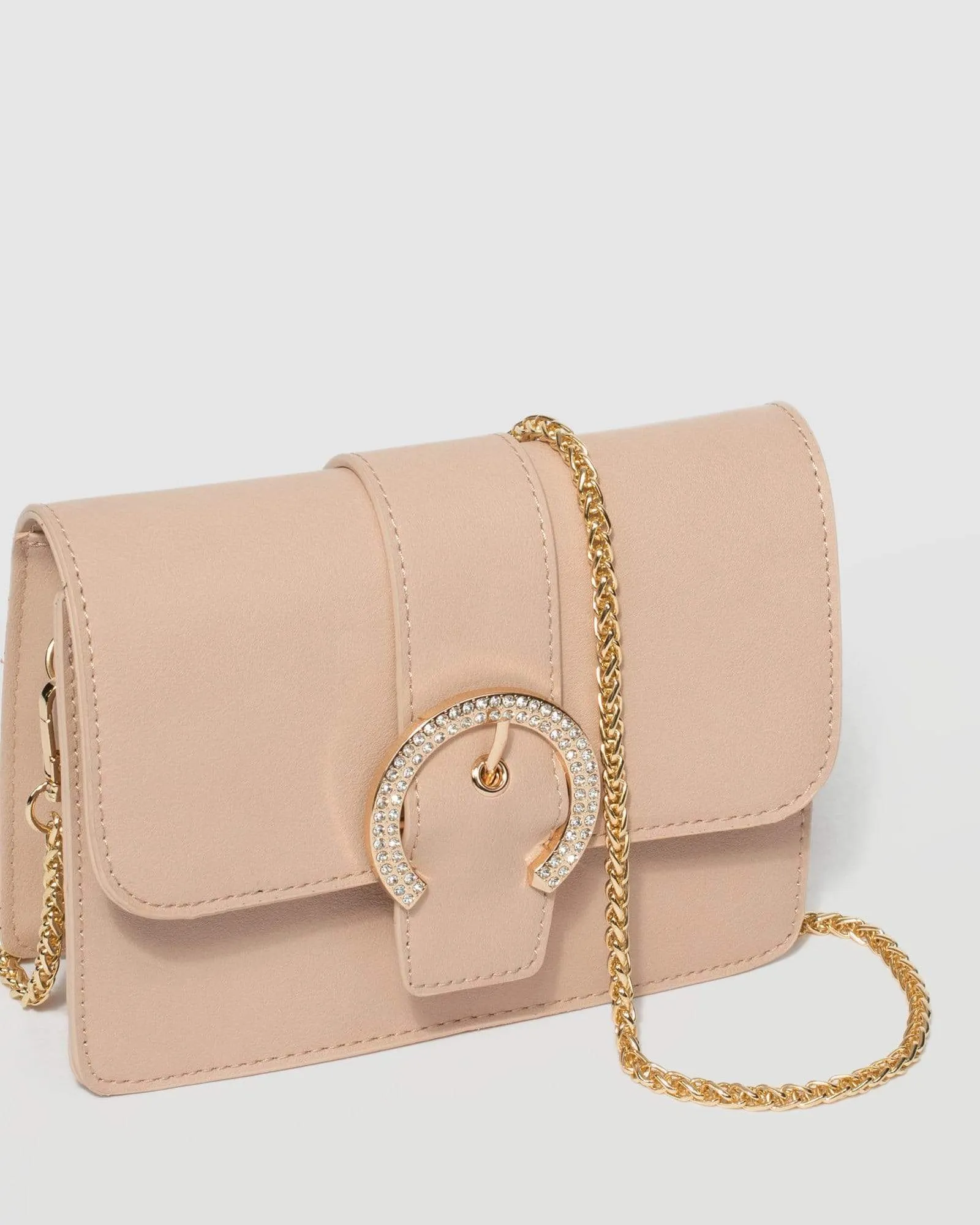 Beige Martha Buckle Bag