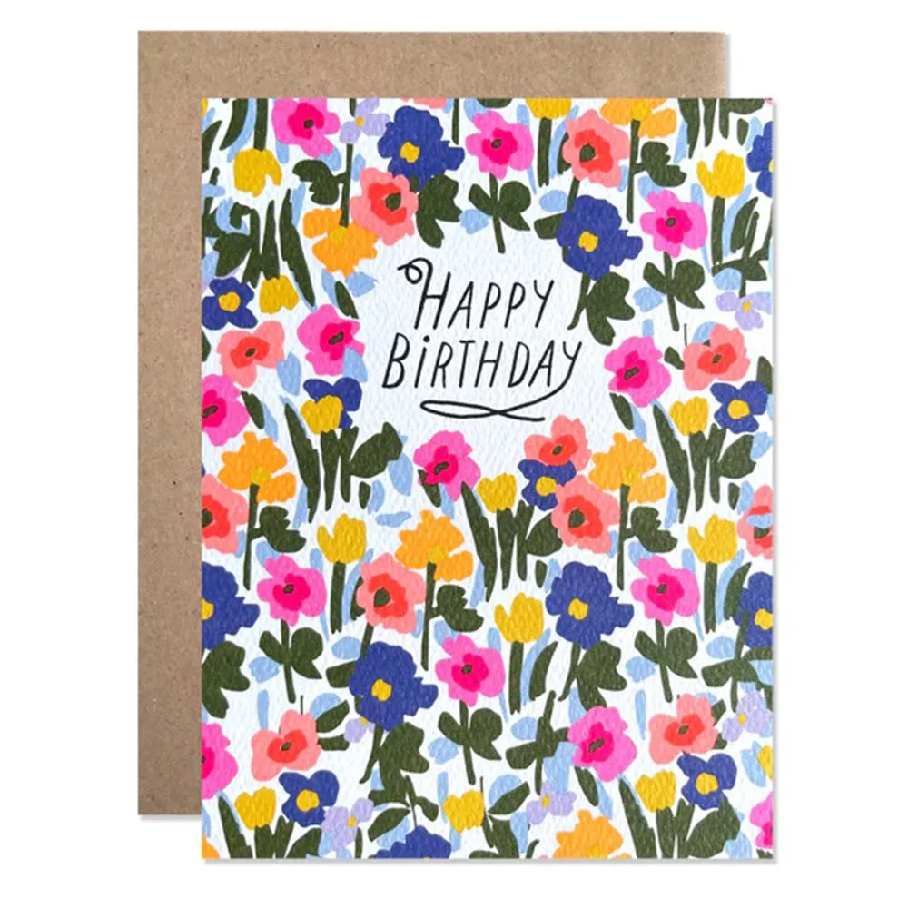 Birthday Stella Floral Card