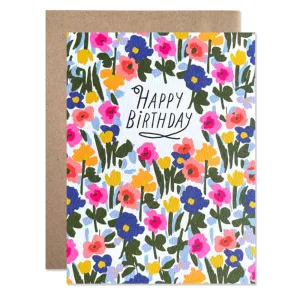 Birthday Stella Floral Card