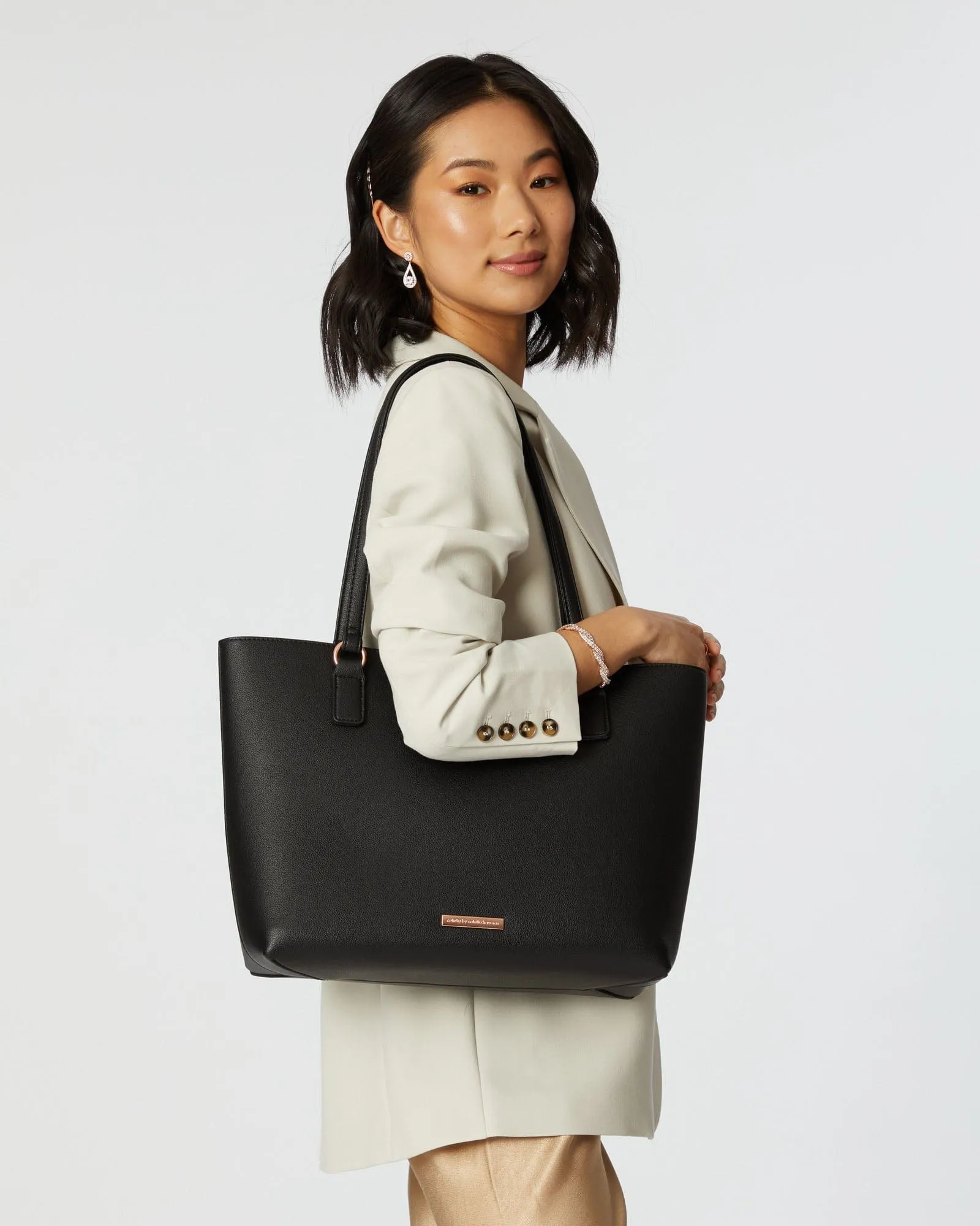 Black Angelina Tote Bag