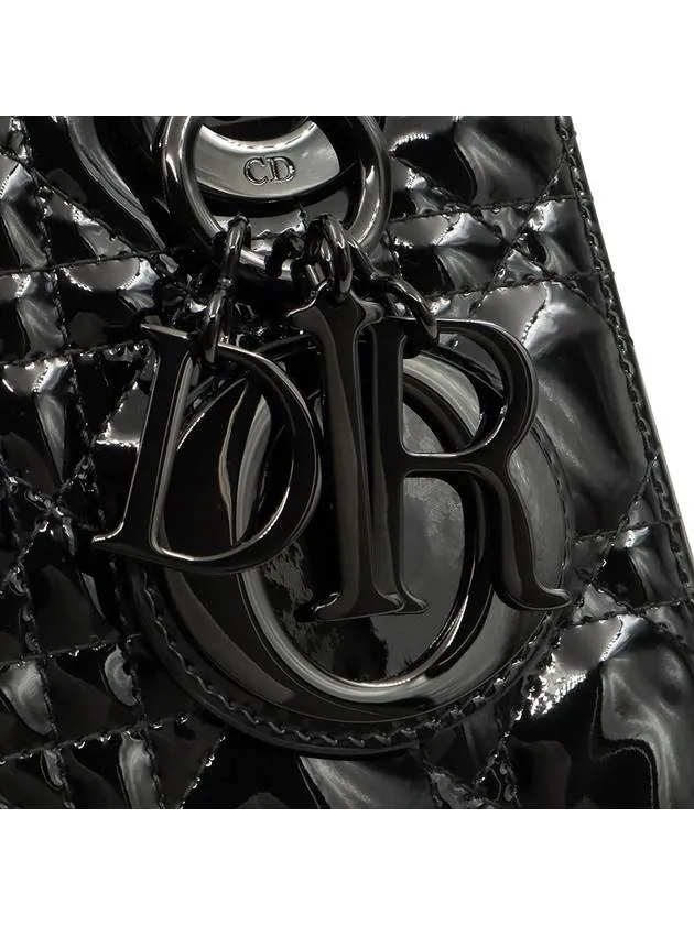 Black Ultra Glossy Patent Leather Lady MY ABC Small 2WAY