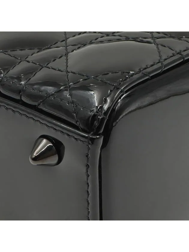 Black Ultra Glossy Patent Leather Lady MY ABC Small 2WAY