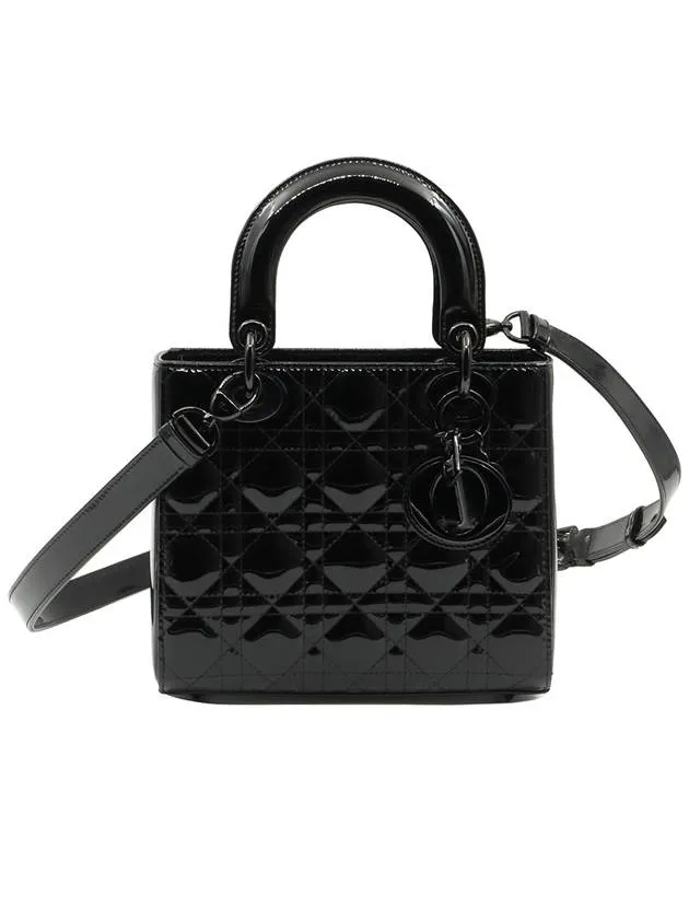 Black Ultra Glossy Patent Leather Lady MY ABC Small 2WAY