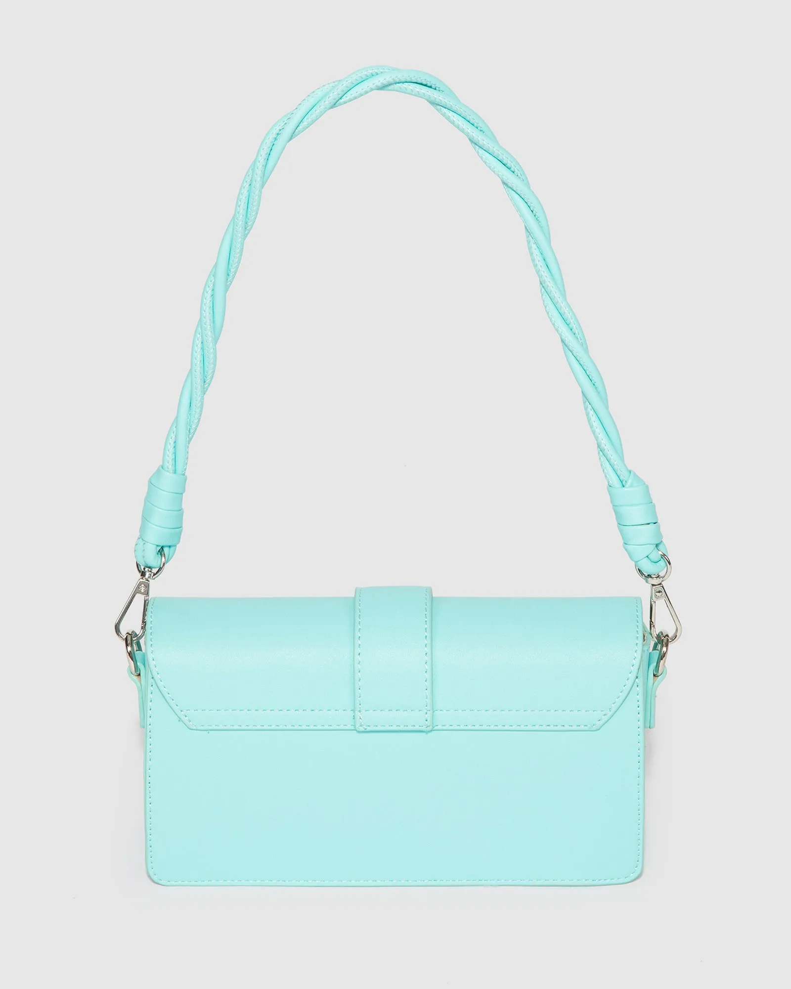 Blue Francesca Crystal Shoulder Bag