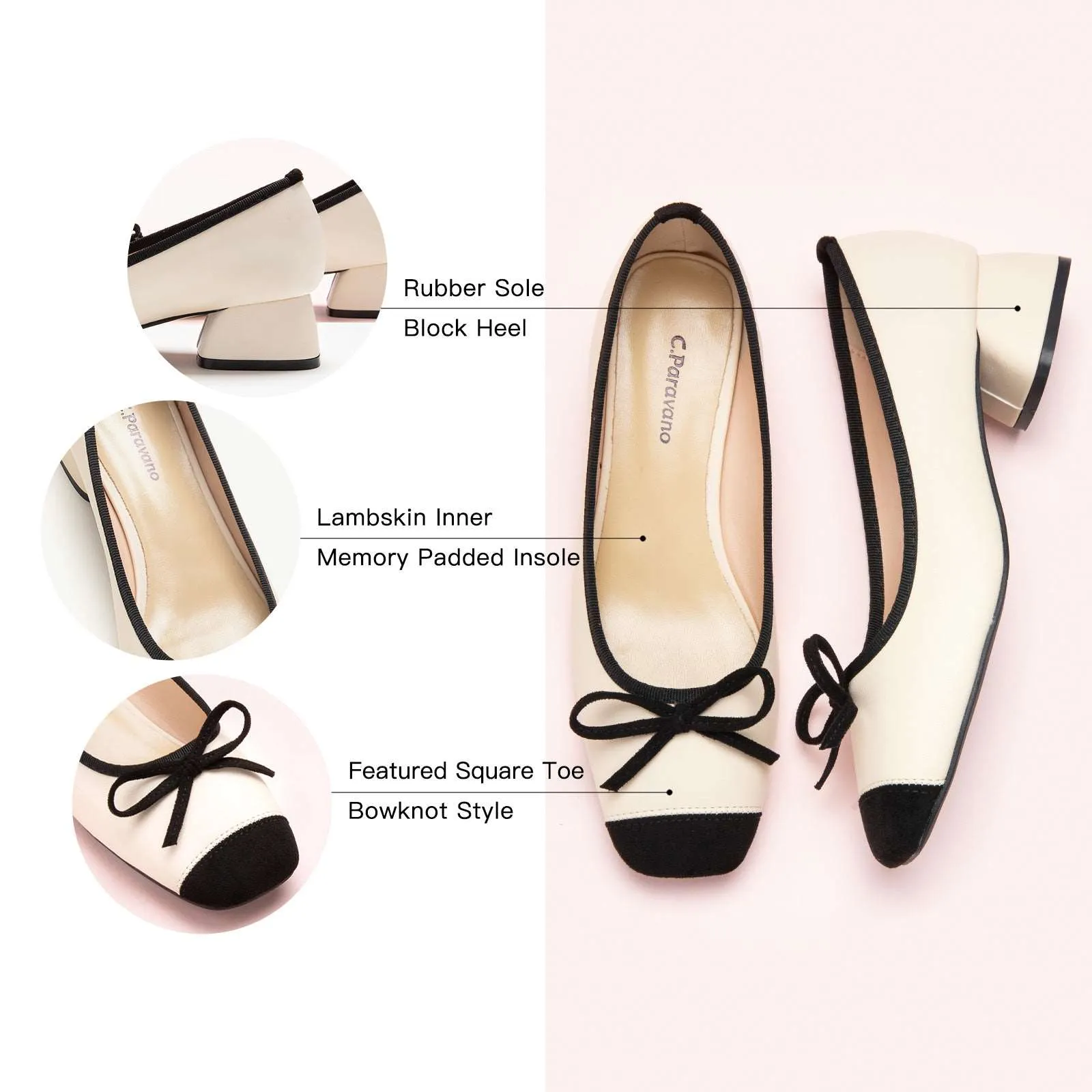 Bowknot Ballet Low Heels