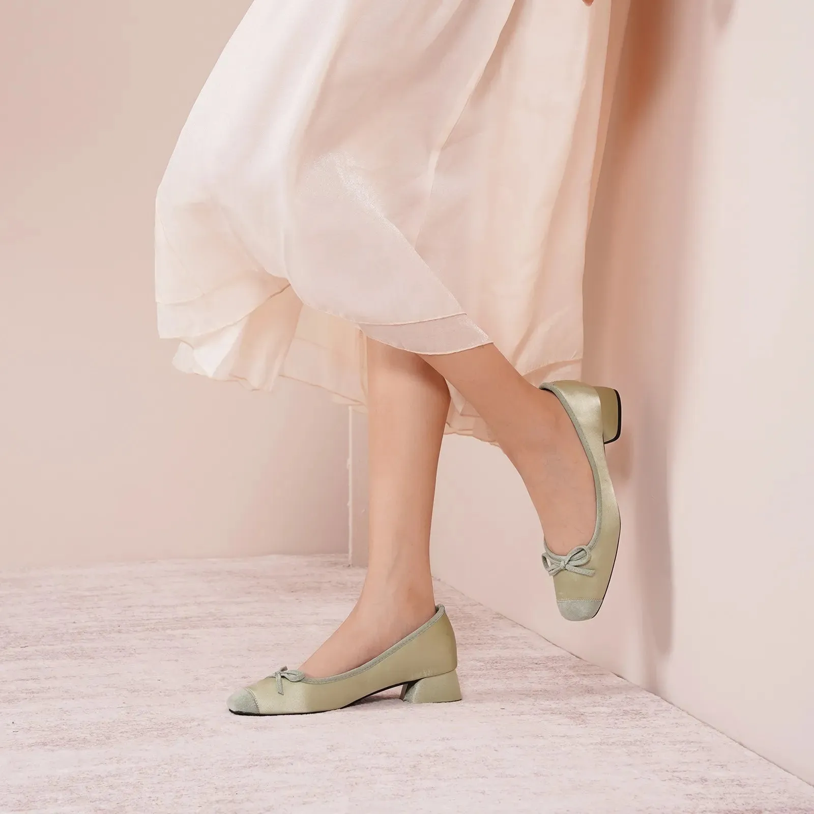 Bowknot Ballet Low Heels