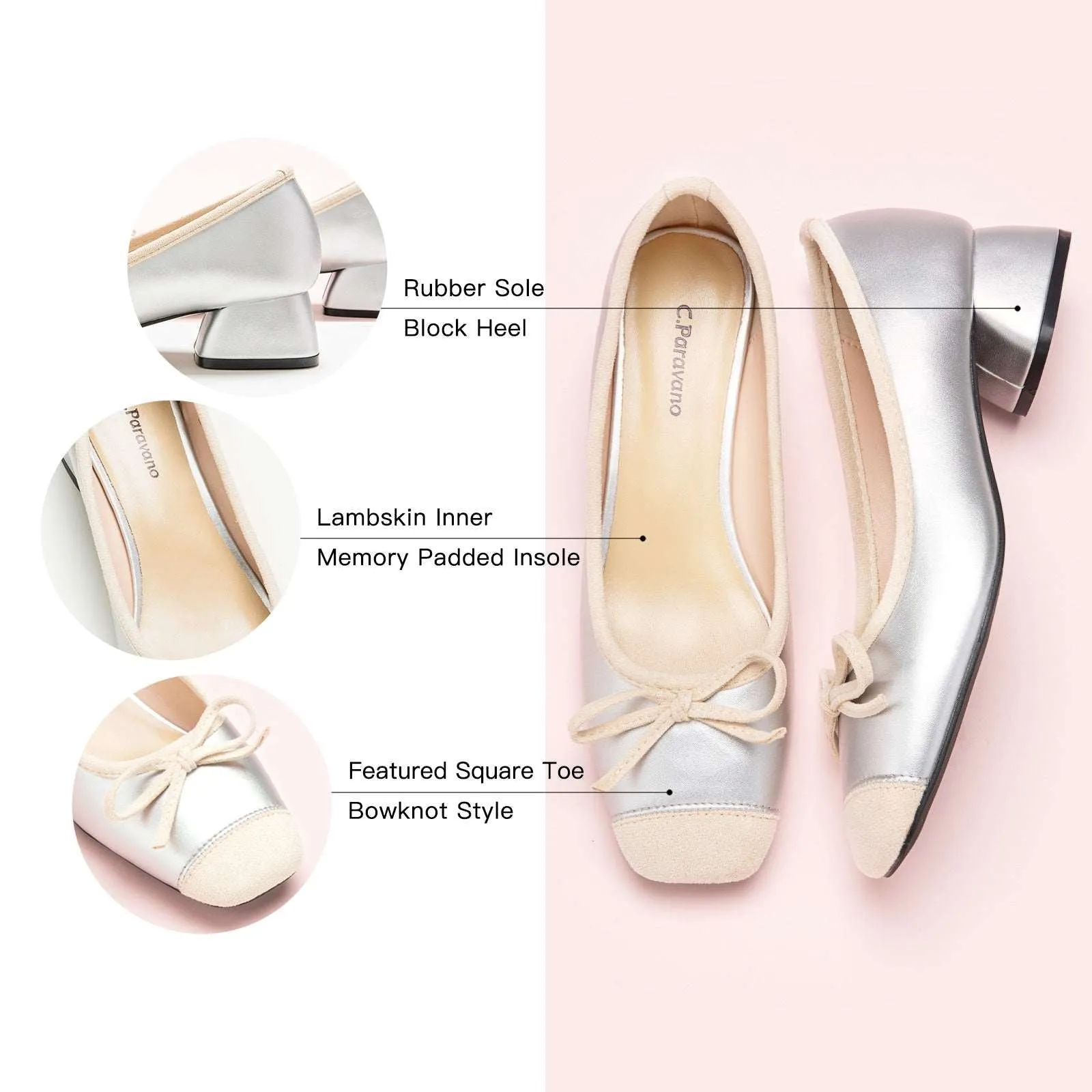 Bowknot Ballet Low Heels