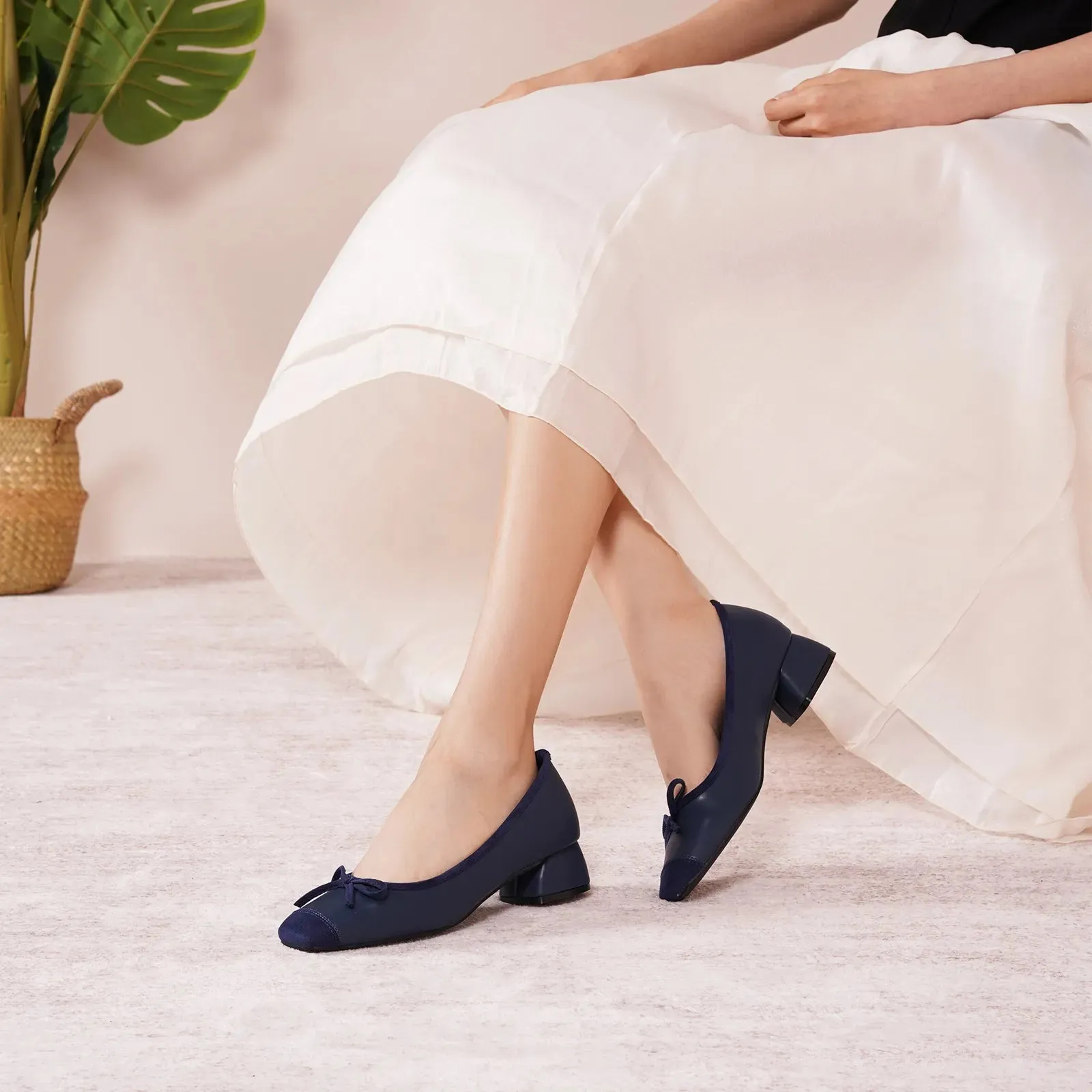 Bowknot Ballet Low Heels