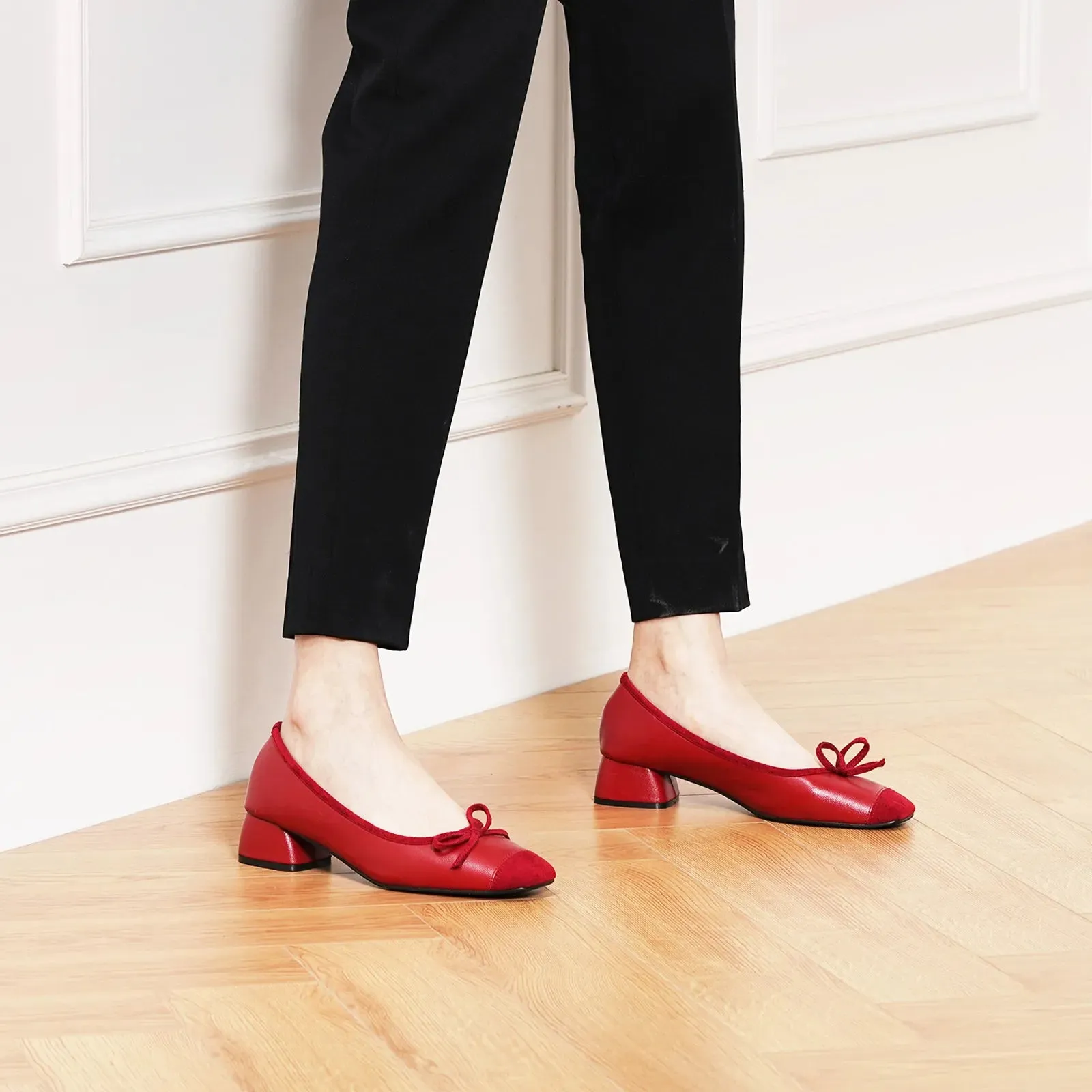 Bowknot Ballet Low Heels