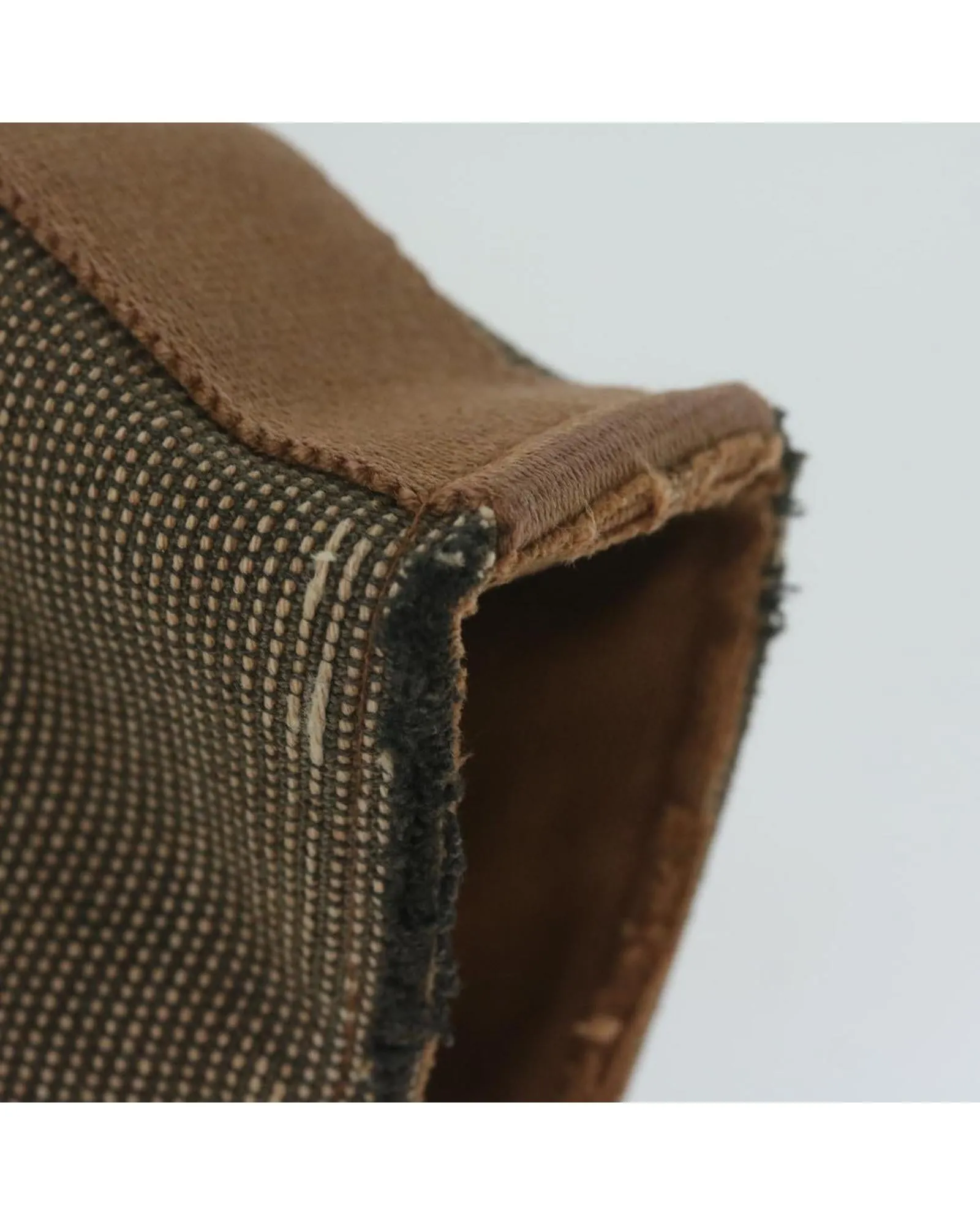 Brown Canvas Hand Bag - Authentic HERMES