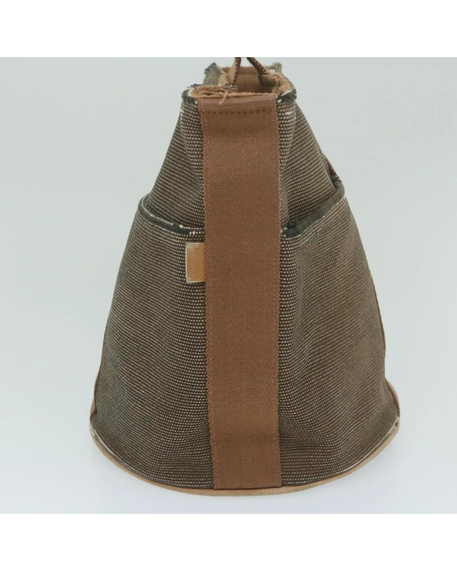 Brown Canvas Hand Bag - Authentic HERMES
