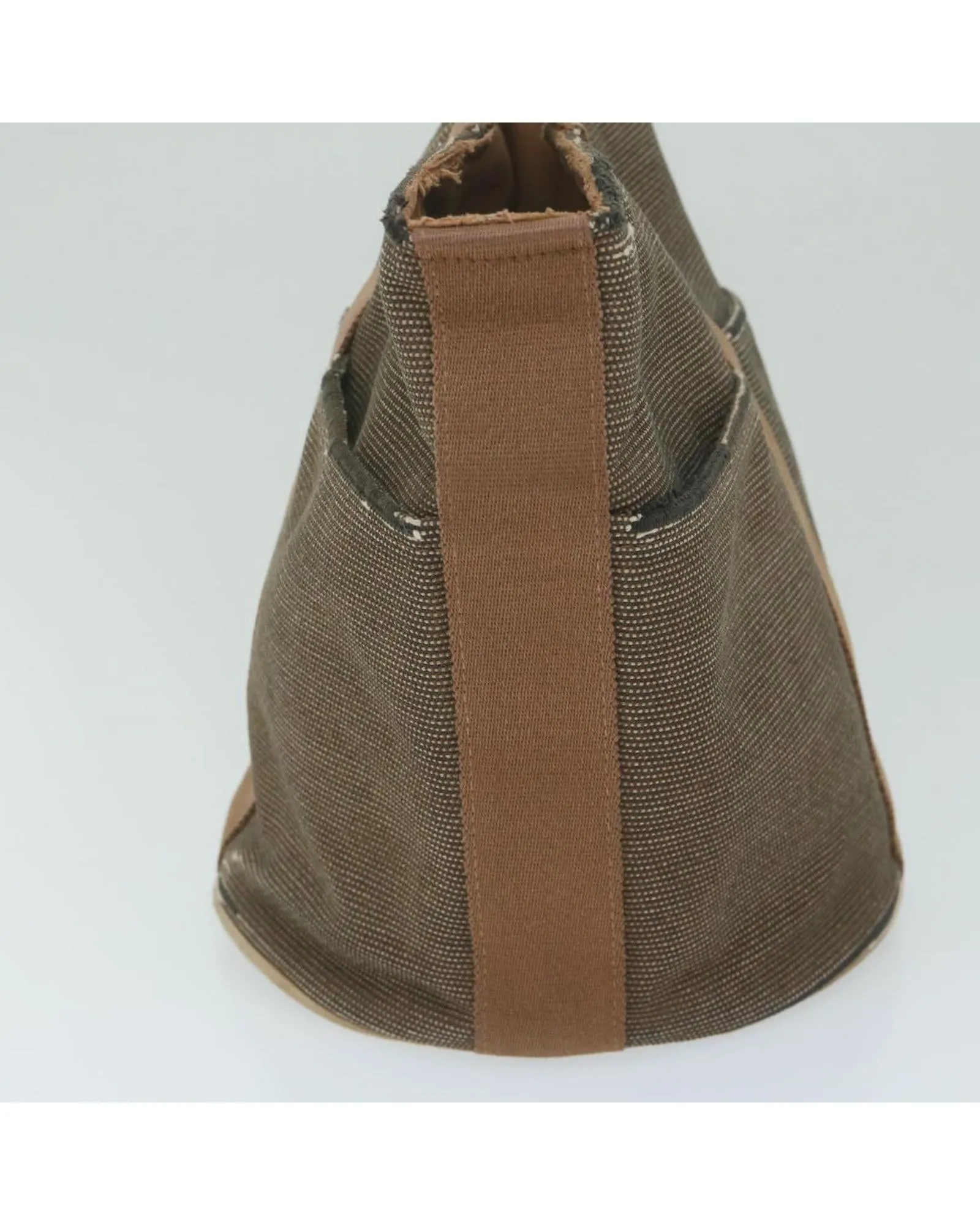 Brown Canvas Hand Bag - Authentic HERMES