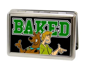 Business Card Holder - LARGE - Scooby & Shaggy BAKED FCG Black Green