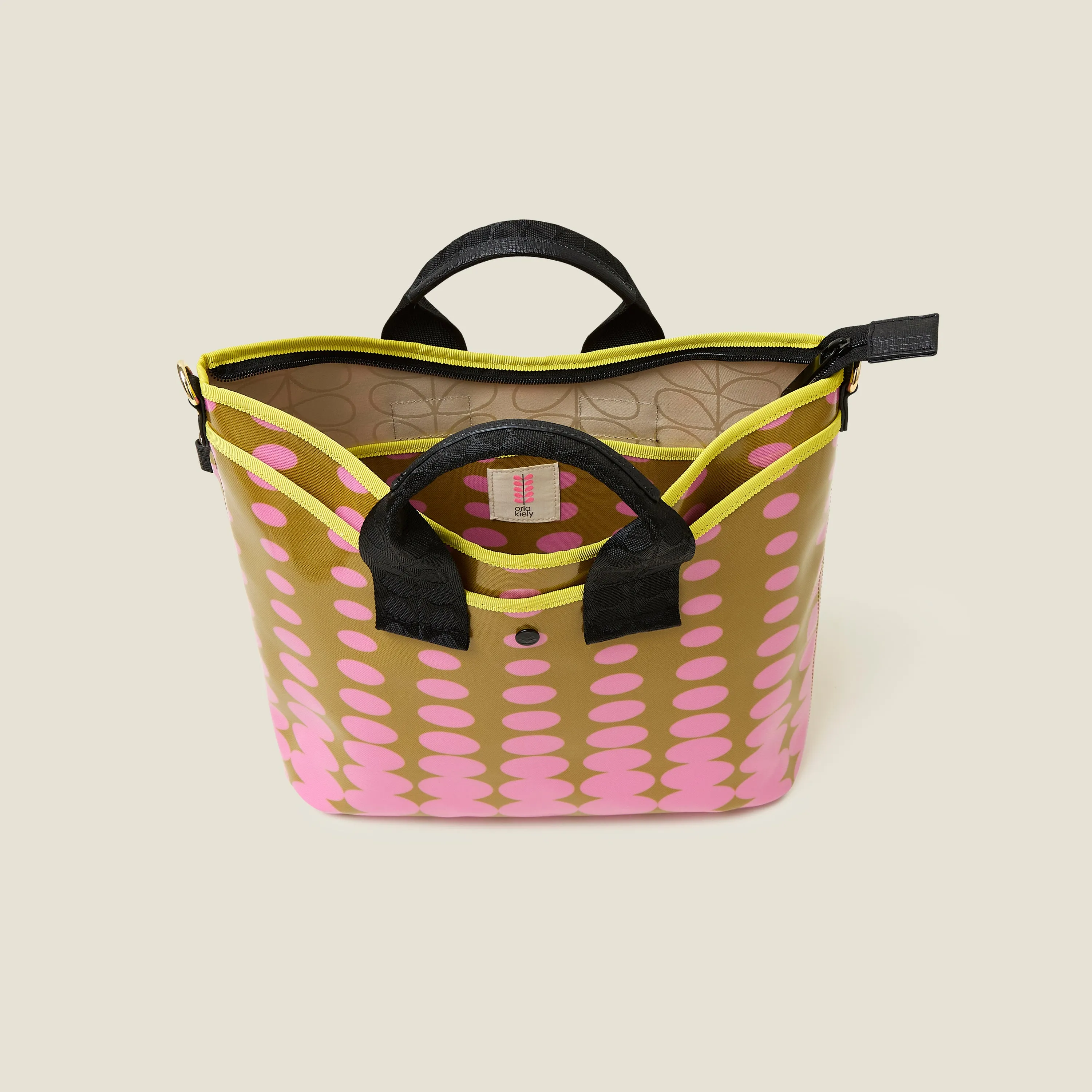 Carrygrab Crossbody - Optical Oval Ochre