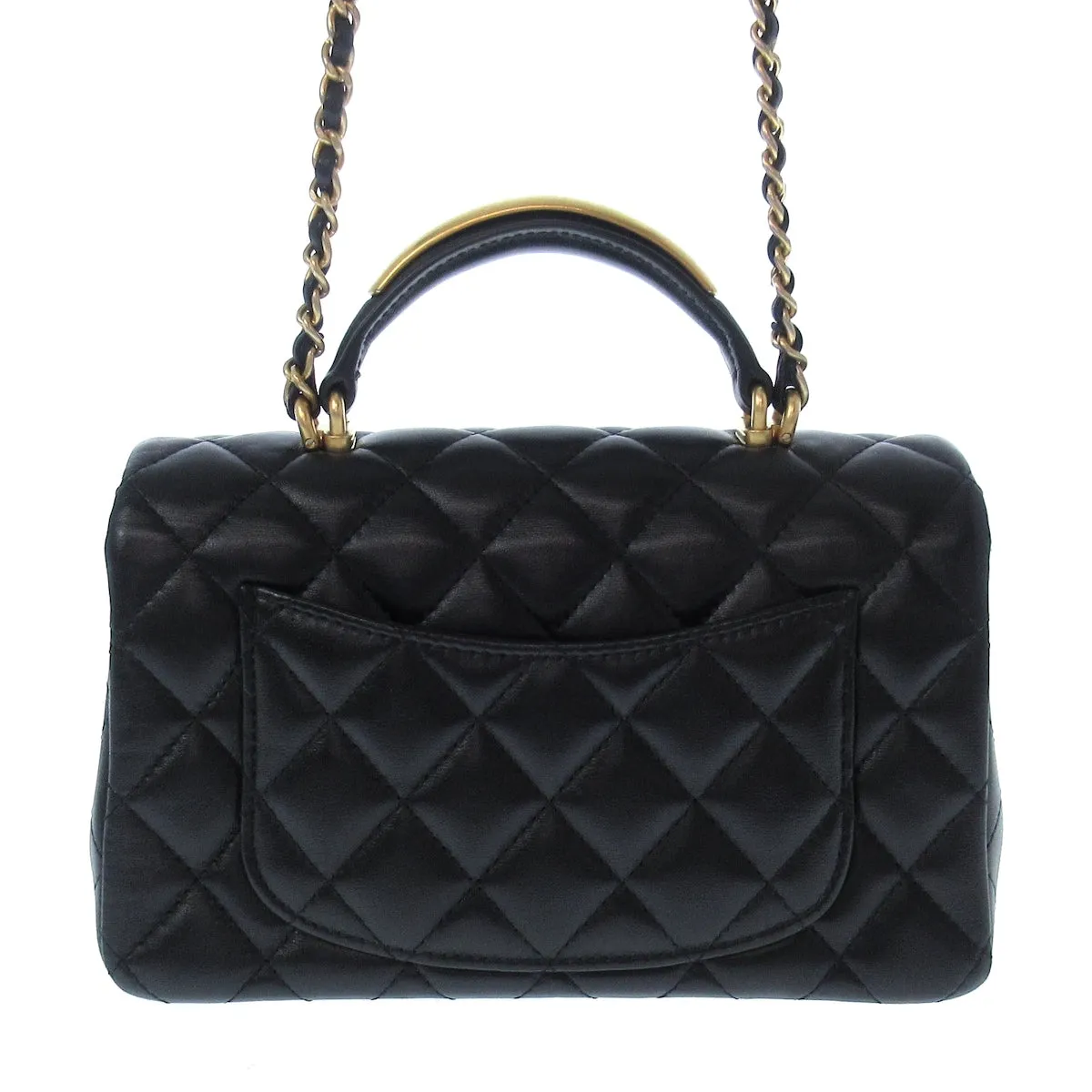 Chanel Mini Top Handle Gold Bag