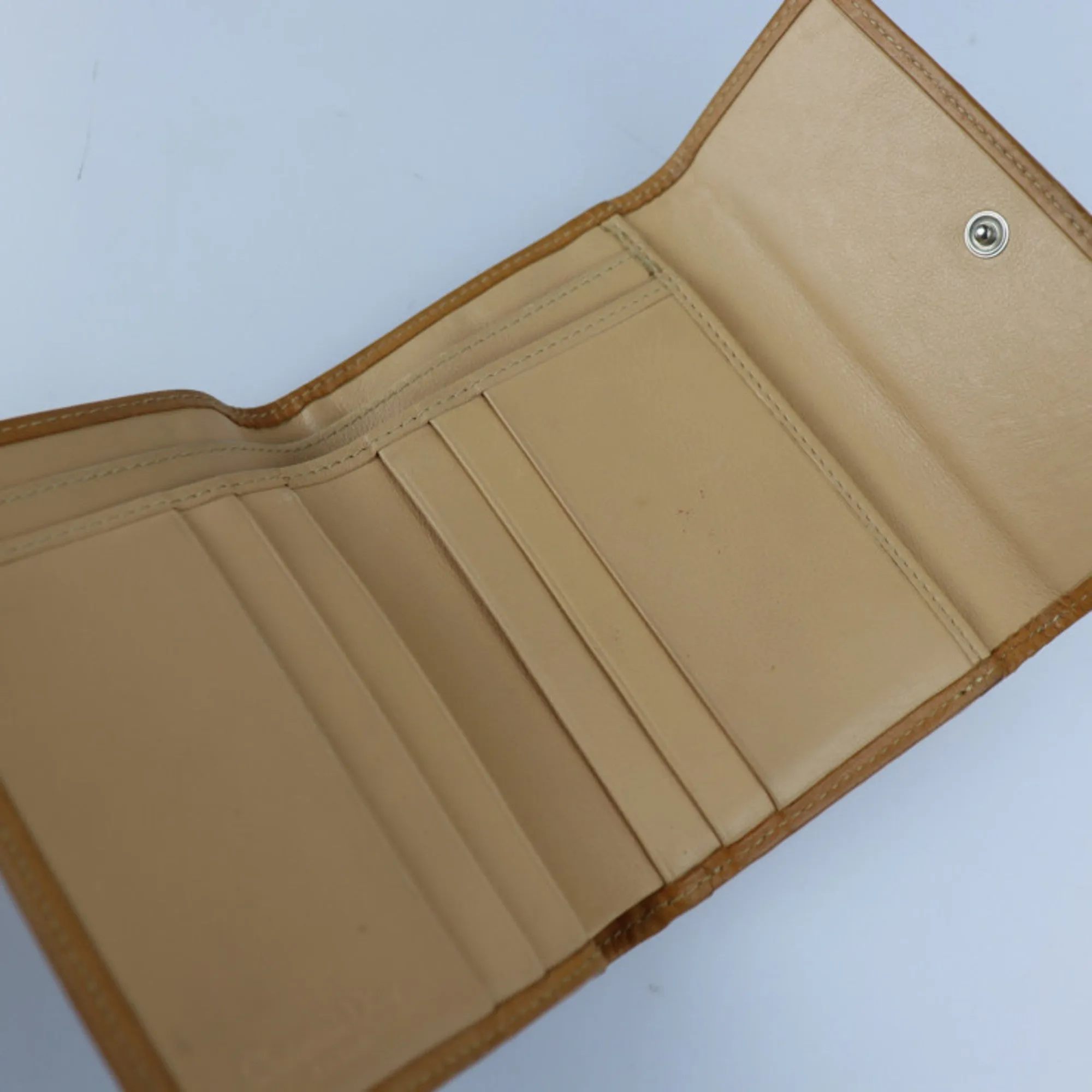 Christian Dior Trotter tri-fold wallet FJD43023 canvas leather brown compact