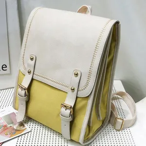 Christmas Gift DORANMI Patchwork Backpack Women's Schoolbags 2021 Big Square Rucksacks Contrast Large Capacity Backpacks Mochila Back Bag BG918