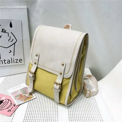 Christmas Gift DORANMI Patchwork Backpack Women's Schoolbags 2021 Big Square Rucksacks Contrast Large Capacity Backpacks Mochila Back Bag BG918