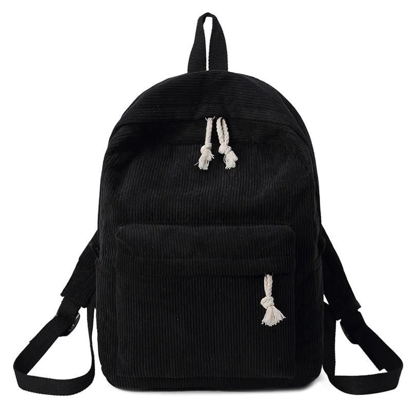 Christmas Gift Herald Fashion Preppy Fabric Backpack Female Velvet Design Collage School Backpack For Teenage Girl Striped Backpack Women