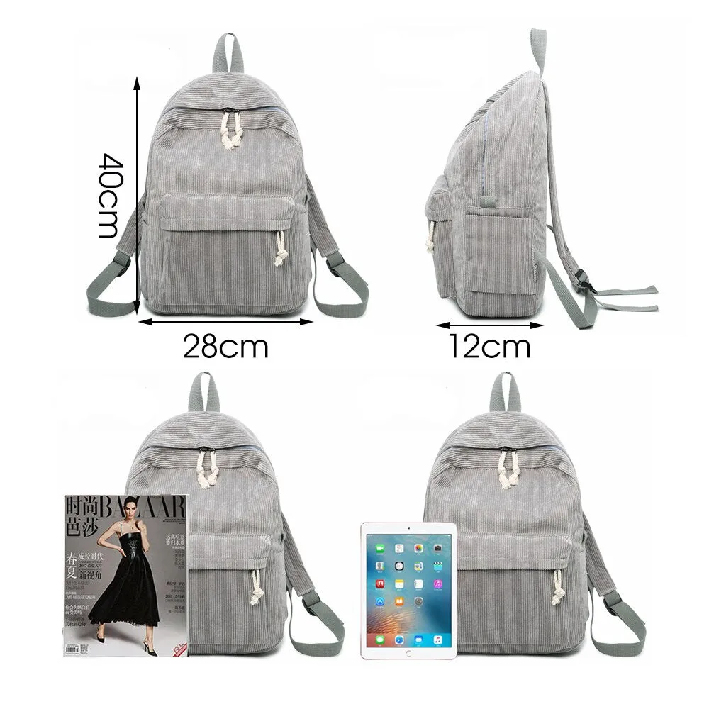 Christmas Gift Herald Fashion Preppy Fabric Backpack Female Velvet Design Collage School Backpack For Teenage Girl Striped Backpack Women