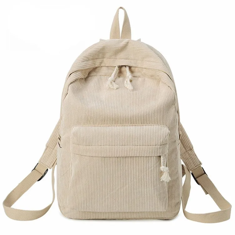 Christmas Gift Herald Fashion Preppy Fabric Backpack Female Velvet Design Collage School Backpack For Teenage Girl Striped Backpack Women