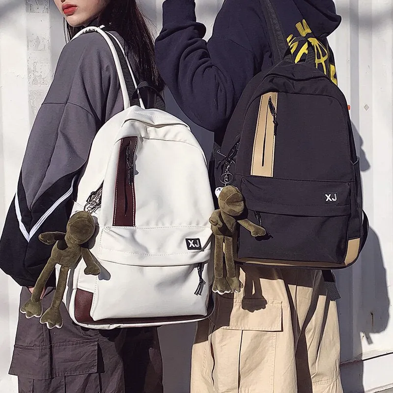 Christmas Gift Multi-pocket waterproof nylon backpack unisex portable travel bag high school student class school bag fashion small backpack