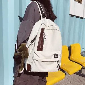 Christmas Gift Multi-pocket waterproof nylon backpack unisex portable travel bag high school student class school bag fashion small backpack